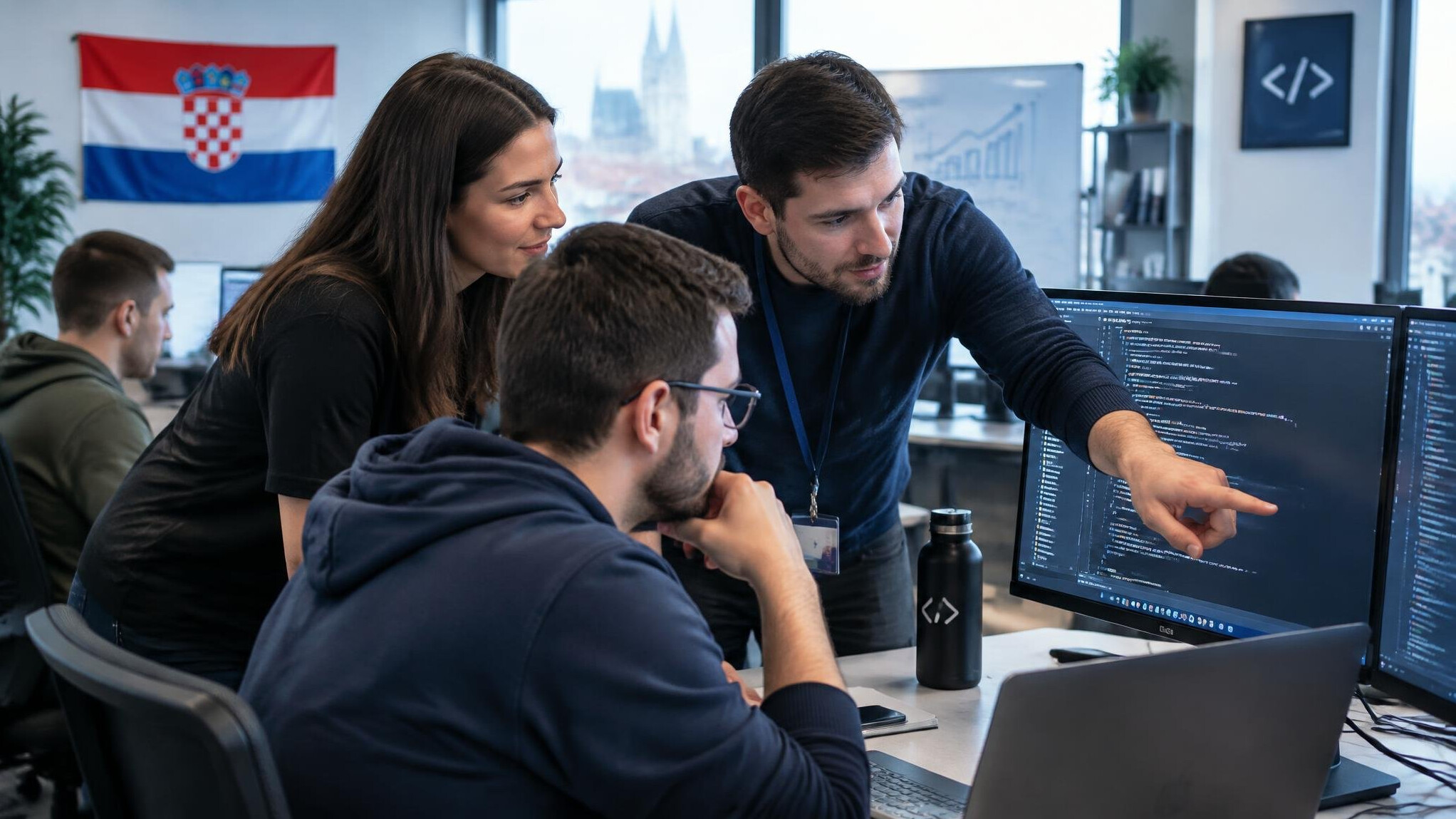 croatian it professional at work