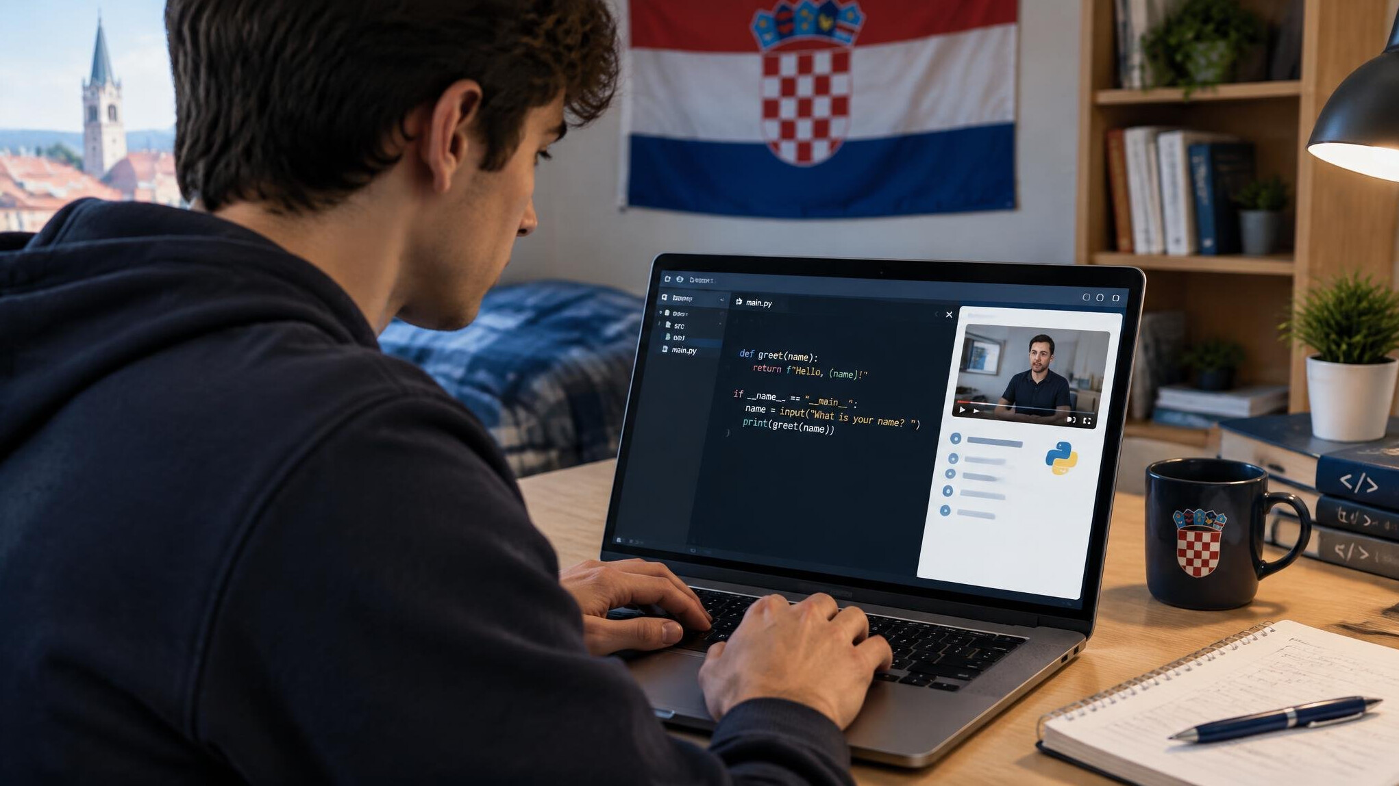 croatian student studying programming